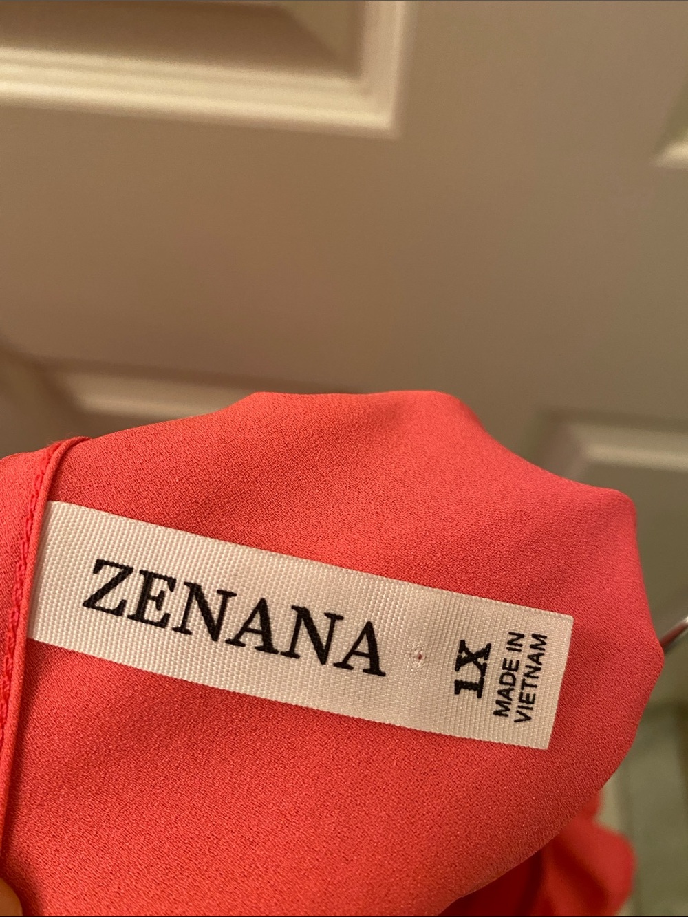 Zenana Coral Ruffle Strap V-Neck Sleeveless Top - Picture 4 of 4
